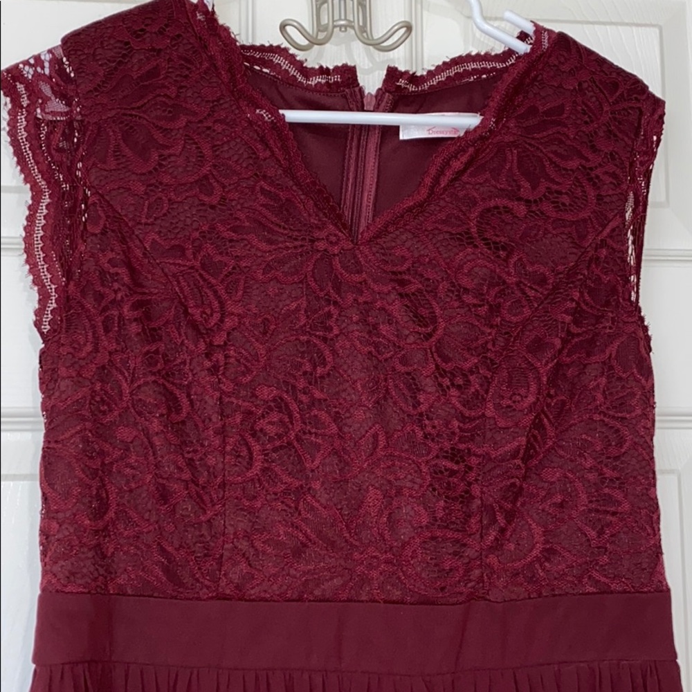 Burgundy Dress